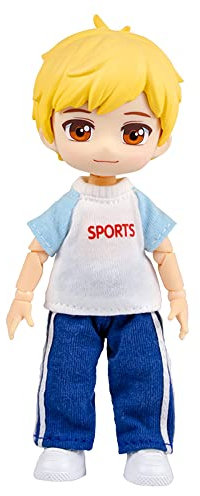 XiDonDon 1/12BJD Actionfigur mit Puppenkopf, Körper, Kleidung, Schuhen YMY Puppenzubehör mit beweglichem Gelenk (Boy)