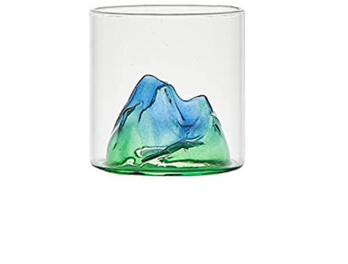 Verres/Verre à Eau Style Japonais Verre Buvant des Lunettes de Whisky Tasse de Montagne Forme Peu Profonde Forme de Verre Transparent Tasse de Whisky Verre viticole Verres Tumbler (Color : A1)