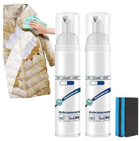 Trockenschaumreiniger, Trockenschaumreiniger für Kleidung, Trockenschaumreiniger Fleckenentferner, aktiver Enzym-Kleidungsfleckenentferner, hartnäckige Fleckenreiniger, entfernt alle Arten von Flecken