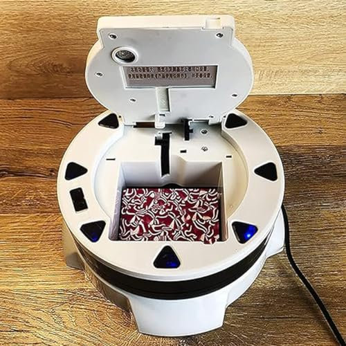 ALSUP Mélangeur de Cartes Automatique 100-240v, Machine à distribuer Les Cartes Automatique, supporte jusqu'à 8 Joueurs, mélangeur de Cartes électrique Portable pour la Maison