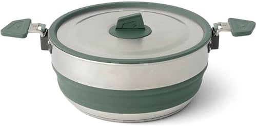 Sea to Summit Detour Stainless Steel Collapsible Pot, 3 Liters