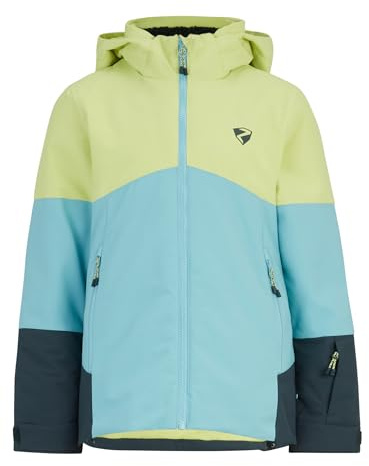 Ziener Kinder AMAJA Ski-Jacke/Winterjacke | warm, atmungsaktiv, wasserdicht, lime light, 140