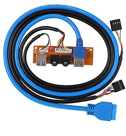 Computer Chassis Front, Case Panel Interface USB3.0 2.0 AC'97 and Electronics Computers Accessories Components Internal I/O Port Cards USB Cards HD Floppy Drive for JM9K Series