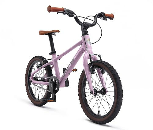 BIKESTAR Leichtgewicht 6 kg Kinder Fahrrad Aluminium ab 4 Jahre | 16 Zoll mit Bremse für Jungen und Mädchen | Lila