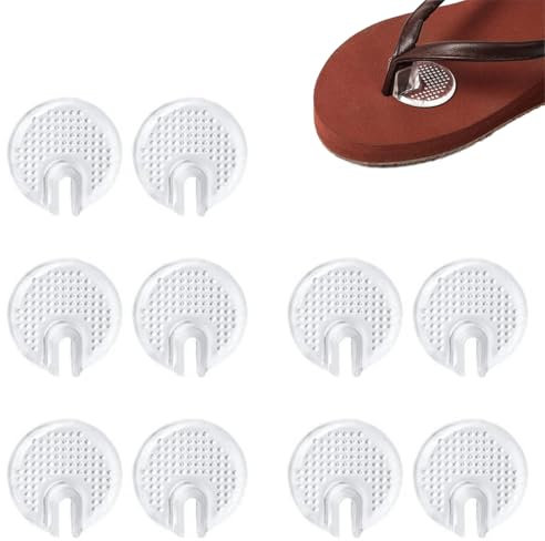 JEYORZY 5 Paires Protège Orteils, ongs Pour Avant Pieds Pads, Coussinets Antidérapants Pour Entre-Doigt De Pied, Protections D'orteils en Silicone pour Tongs, Tongs String Sandale Orteil Gardes