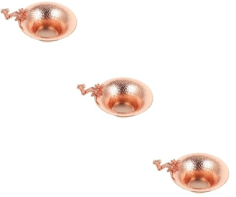 Garneck 3 Piezas De Infusor De Té Único Suministro De Té Filtro De Té De Cobre Embudo Práctico Colador De Té Casa De Té