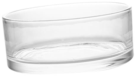 POPETPOP Dekovase aus Glas bürodeko büro Dekoration hausdeko Home Decoration wohnungseinrichtung Stand Gefälschte Pflanzen Gerät groß Links breite Glasvase Wasservase aus Glas Transparent
