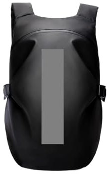 CGUOHU Helmtaschen Helm-Rucksack for Motorrad, Radfahren, große Kapazität, wasserdichte Helm-Aufbewahrungstasche mit Streifen, Wanderrucksack Für Motorrad，Fahrrad(Black-Small)