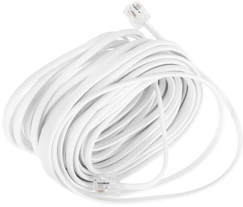 SWOOMEY Cavo Telefonico Pc Da Estensione Flessibile Per Telefoni Fissi Connessione Semplice e Segnale Stabile Per Ufficio e Casa