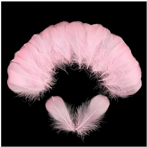 360 rosa Federn, 7,6–12,7 cm, Bastelfedern, verschiedene Regenbogenfarben, Federn für Kinder, für selbstgemachte Hochzeit, Zuhause, Party, Dekorationen, natürliche Federn