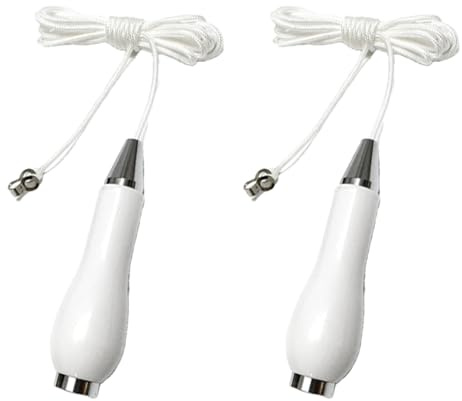 Zugschnurgriff für Badezimmerleuchte, Griff mit 150 cm Zugschnurverlängerung für WC, Deckenventilator, Lichtschnur, Ersatzschnur, Weiß, Chrom, für Zuhause, Wand, Schlafzimmer, Jalousienvorhang, 2