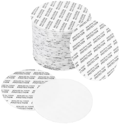 PATIKIL 80Pcs 50mm/1.97 Revêtement De Couvercle En Mousse Joints Sensibles | Rondes Adhésives PS, Revêtements De Bouchon, À La Pression, Résistants À La Manipulation