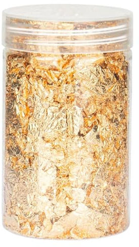 Zestivra Harzes Blattgold - Dünne -Flocken zum Handwerk, Kunstdekoration | 10g hochwertige Goldfolienfragmente für Harzschmuck, Scrapbooking-Nageldesign -Handwerk, Wohnkultur, Geschenkverkaufsgebra