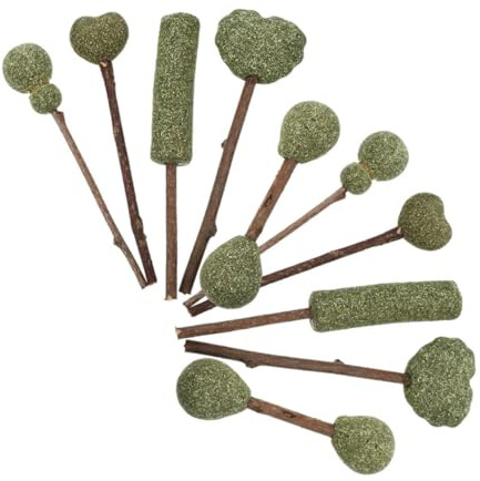 TOYANDONA Juguete Masticable para Gatos Piruleta De Gatera 10 Piezas Cuidado Dental Saludable Juego Interior Mascotas