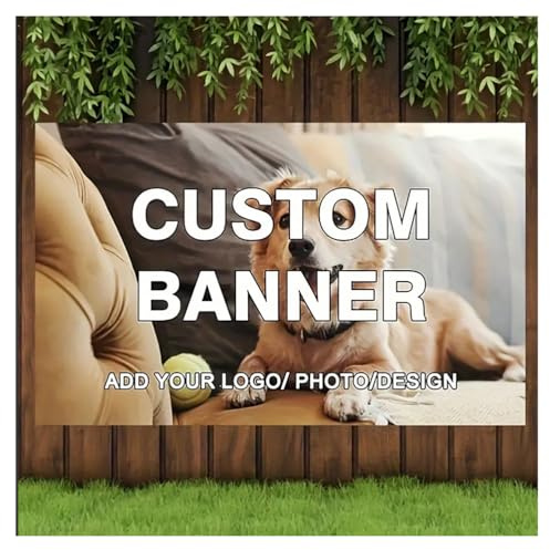 CVBN Striscione Personalizzato Banner Personalizzato Poster con Testo Logo Foto Striscioni Personalizzati Adatto Carta PP Autoadesiva Cartellone per Compleanno Matrimonio Laurea,100x500cm