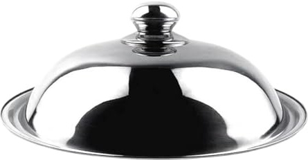 SiaBiced Ersatz Topfdeckel Edelstahl Metall Rund Universaldeckel Pfanne Topf mit Dampfloch Stabil Und Pflegeleicht für Kochen in Restaurant Haushalt Küche, 40cm