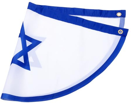iplusmile Drapeau Israélien de Jardin Bannière Décorative Extérieure Drapeau National pour Fêtes et Événements