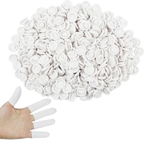 Dederos de látex, 100 unidades Dedero médico, dedo de silicona para dedos de silicona para dedos de silicona para tatuajes de dedos heridos, dedos agrietados, uñas para arte, manualidades, color