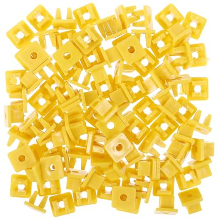 Vaguelly 100 Pezzi Dadi Paraspruzzi per Paraurti e Pannelli di Rivestimento Auto in Plastica Resistente, Clip Fermo Targa Motore Compatibili Vari Modelli, Accessorio Auto per Protezione