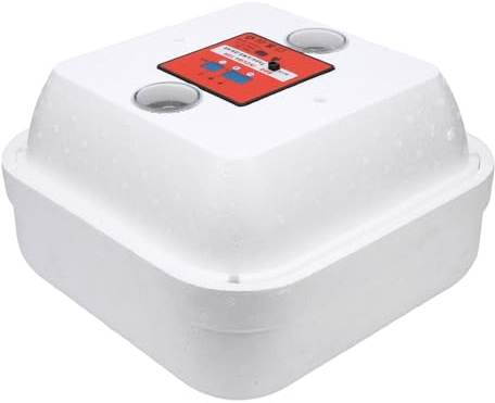 Jiawu 25 Eier-Inkubator, Vollautomatischer Dauerschaum-Automatischer Eier-Inkubator, Hühner- mit Sichtfenster Zum Schlüpfen von Hühnern, Enten, Gänsen