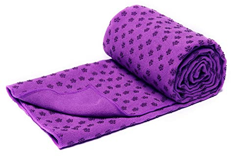voidbiov Microfibra Toalla de Yoga Antideslizante para Hot Yoga con Malla Bolsa de Transporte(4 Colores), Secado Rápido Toalla Extra Larga