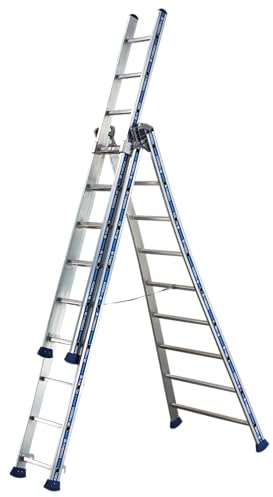 Echelle transformable Platinum 3 plans 2.10x3.43x4.90m Tubesca