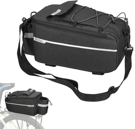 JUST DO Bike Bag Back Rack Bag Waterproof Bicycle Panniers Carrier Cooler Big Capacity With Bottle Bag For Rear Rack