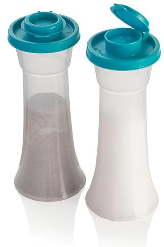 Tupperware Salz- und Pfefferstreuer-Set, groß, Karibikblau