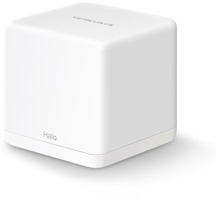 TP-Link WiFi Mesh Dual-Band AC1300Mbps, 2 Gigabit-Ethernet-Ports, Router und Access Point-Modus, 1 Stück, Mercusys Halo H30G (1-Pack)