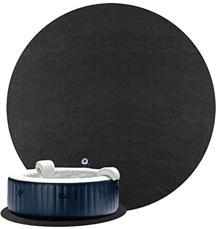 Tapis de sol gonflable pour jacuzzi, piscine, spa, piscine, accessoires de piscine extérieur/intérieure (1,8 m, 3,7 m)