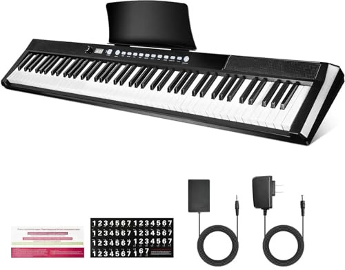 Digital Piano Für Anfänger 88 Tasten Digitalpiano In Voller Größe Halbgewichtet Mit 2 Lautsprechern Klaviertastatur Für Anfänger
