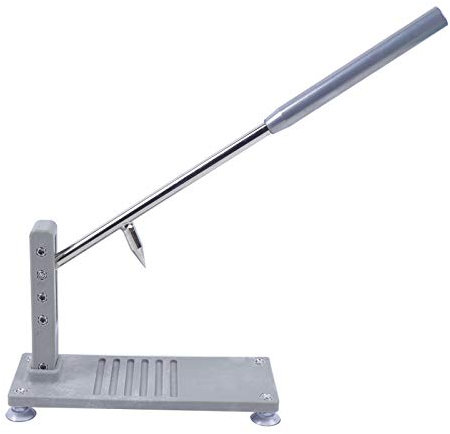 SYNCMH Oyster Knife, Shell Mouth Opener Shellfish Shucking Tool, Adjustable Oyster Shucker Machine with 2 Blade, Compression Rod Length 48 cm