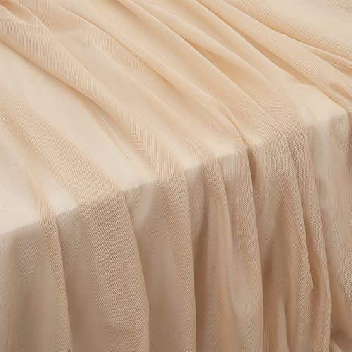 NBEADS 2 iarda di Rete In Pizzo per Realizzare Una Cuffia per Parrucca, 51cm Chiusura In Pizzo In Tessuto A Rete, Retina per Capelli La Riparazione e La Realizzazione di Parrucche, Beige
