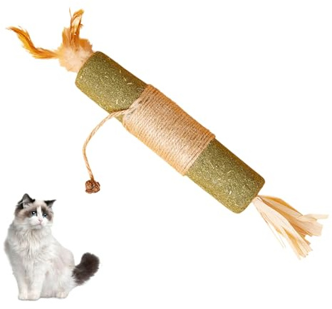 Katt Tuggpinne,Tandrensningsleksak Med Sisalrep | Sisal Rep Kattmynta Tuggleksaker - För Små Och MedelKattungar Att Lindra Tråkighet Och