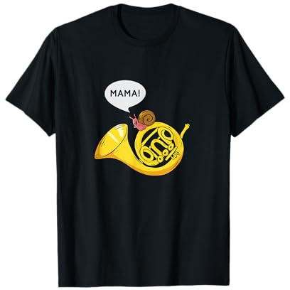 Trompete Waldhorn Schnecke Horn Wortspiel Musiker Geschenk T-Shirt