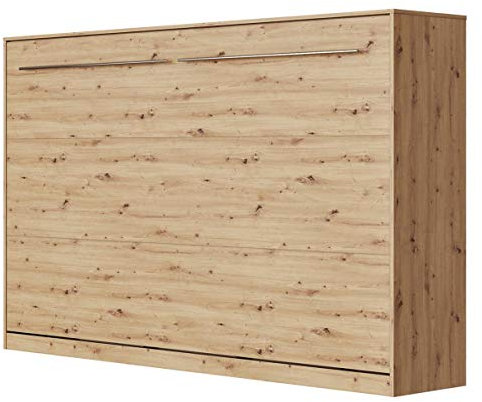 SMARTBett Schrankbett Standard 90x200 120x200 140x200 160x200 Bettschrank Wandbett Wildeiche 120 Horizontal