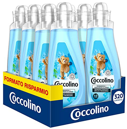 Coccolino Weichspüler Konzentrat Frühlingsluft 320 Waschladungen, 8 x 40 Waschgänge