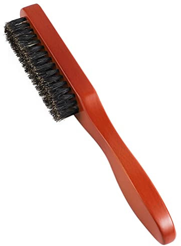 Boar Bristle Hair Brush for Men, Soft Beard Brush Hair Styling Tool for Combing Beard Hair, Promotes Beard Growth and Improving Texture