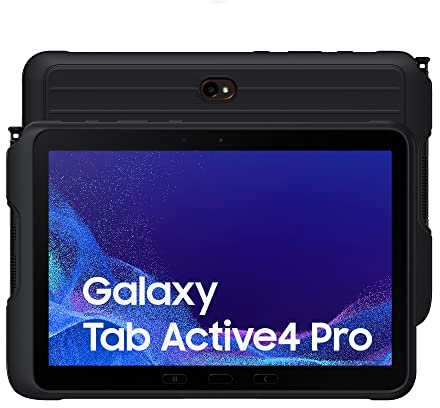 Samsung Galaxy Tab Active4 Pro Tablet Android 10.1 Pollici Wi-Fi RAM 4 GB 64 GB Tablet Android 12 Black [Versione italiana] 2022