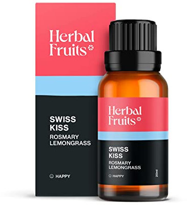 Aerosoul® Ätherische Öle Für Diffuser, Duftöl Rosmary, Lemongrass, Aromatherapie Öle, 100% Ätherische Öle, Premium Qualität, 20ml