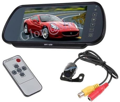 Kovalmax® Kit retromarcia auto specchietto retrovisore lcd 7 pollici mini telecamera retrocamera