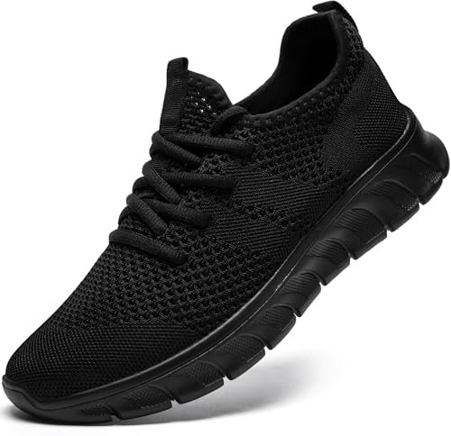 Damyuan Sneaker Herren Schuhe Laufschuhe Sportschuhe Turnschuhe schwarz Wanderschuhe atmungsaktiv leichte männer Tennisschuhe Freizeit Outdoor Fitnessschuhe 42