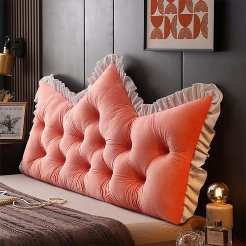 Grande Cabecera Cojín，Suave Confort Almohada de Lectura，para Cama Sofá Lumbar Apoyo Cojín，Desmontable Reposo En Cama Almohada de Lectura ,Cojín de Pared para Cama, Sofá, Silla(H,150x60cm/59x23in)