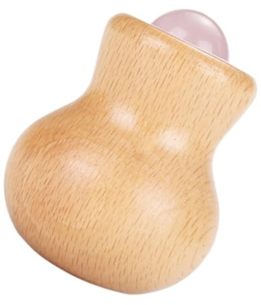 Healeved Gesichtsroller Jade Massagegerät Klein Aus Edelstein Mit Ergonomischem Griff Massagegerät Für Gesicht Und Augen Gegen Schwellungen Hautpflege Roller Für Entspannende Gesichtsbehandlung