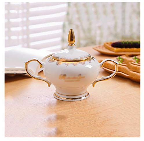 OLSKFUH sugar bowl Sugar Bowl Coffee Cube Sugar Bowl Sugar Bowl with Lid Storage Jar Refined and Generous Sugar Bowl Is the First Choice for Gifts candy jar Jars,B