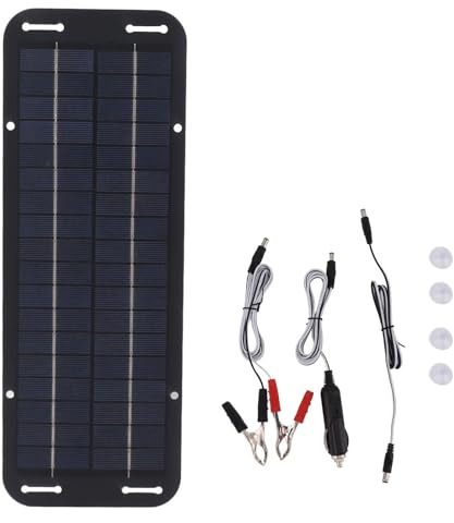 Caricabatteria solare - Kit di ricarica solare, caricatore del pannello solare | pacchetto di manutenzione della batteria solare, batteria per auto solare da banca 12 V 24 V protezione di carica lenta