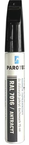 Parotec Retuschiermarker RepTec 15 ml Acryllack Lackstift Schnelltrocknende Acrylfarbe für Kratzer und Ausbesserungen, RAL 7016 Anthrazit, mit Korrosionsschutz