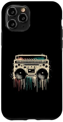 Retro Boombox - Vintage-Ghettoblaster, Musikliebhaber der alten Schule Hülle für iPhone 11 Pro