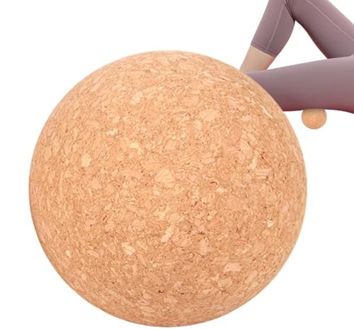 Cork Massage Ball, Muscle Massage Ball, Fascia Ball for Trigger Zones, Fascia Ball, Cork Roller, Yoga Deep Tissue Massage, Cork Balls Release of Myofascia, Muscle Massage Ball