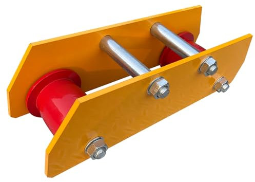 XUHONGYA Erweiterte Laufkatze Handfahrwerk 1,5 Tonnen | Tragkraft 1500kg | Verstellbare Flanschbreite 89mm | Stahl-Rollfahrwerk for Garagen, Lagerhallen & Baustellen